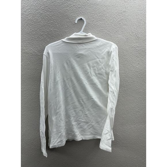 Studio Works Womens Shirt X-Large White Turtleneck Long Sleeve - Picture 6 of 10